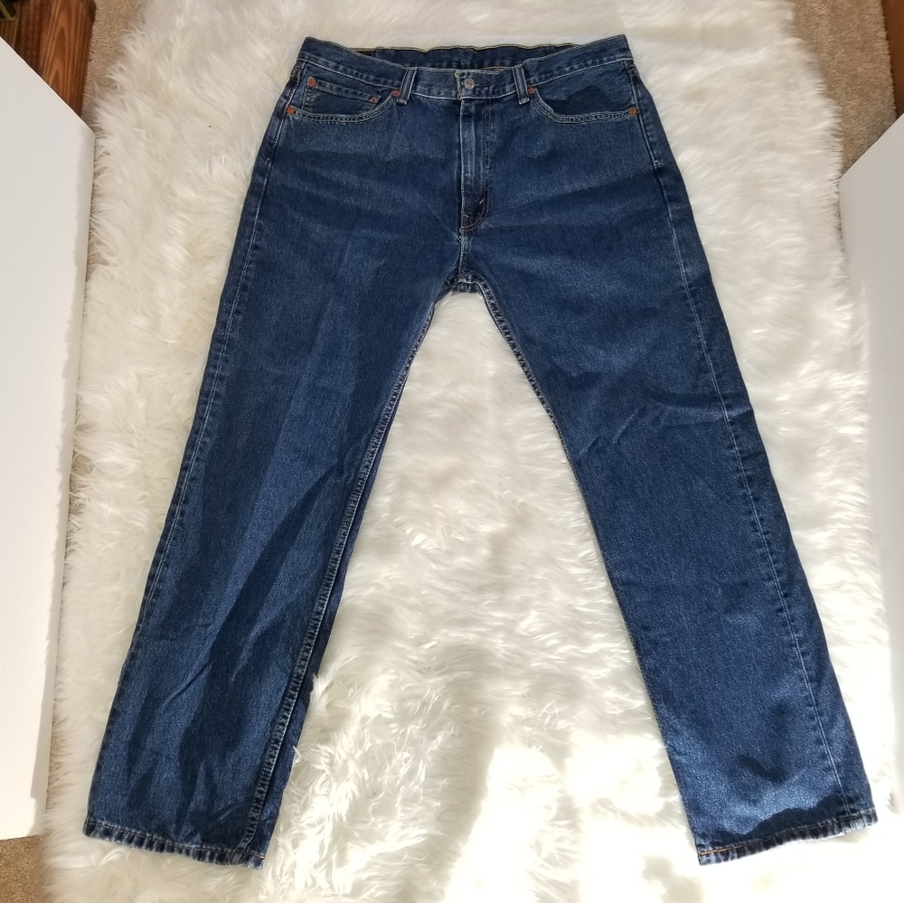Levi 505 Men's Jeans sz 38x32 True sz 37x30 - Picture 3 of 8